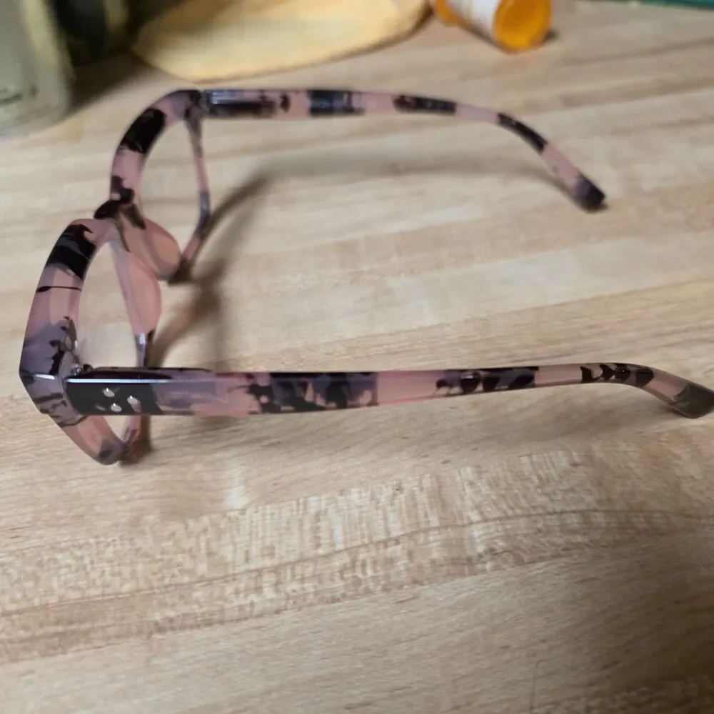 PINK tortoise oversized reading glasses for women 1.25 New